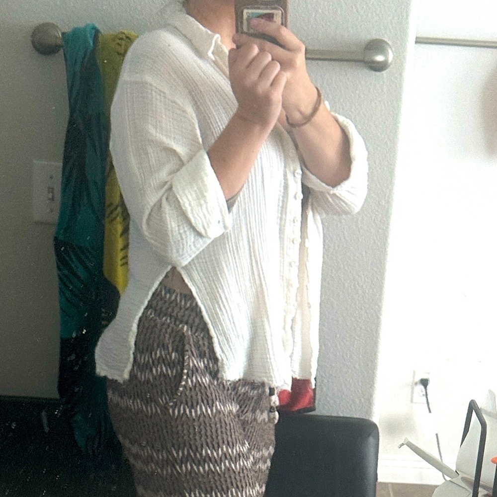 Urban Outfitters White Button Down Shirt